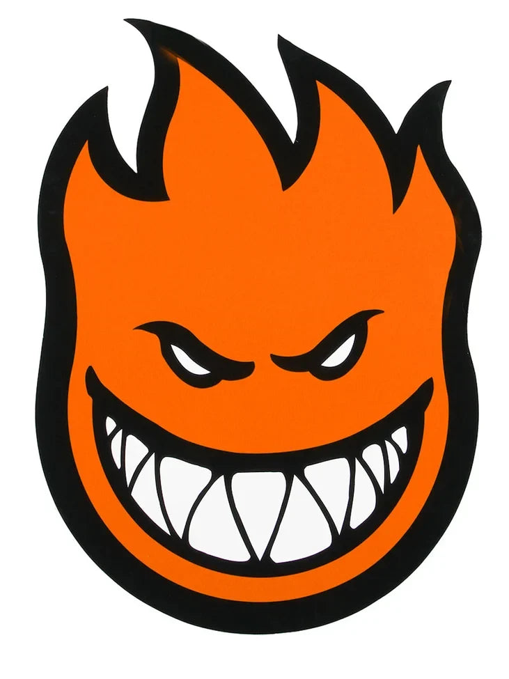 Spitfire 'Big Head' Huge Sticker - Orange-1