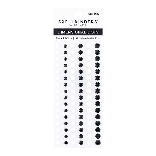 Dimensional Black & White Enamel Dots-1