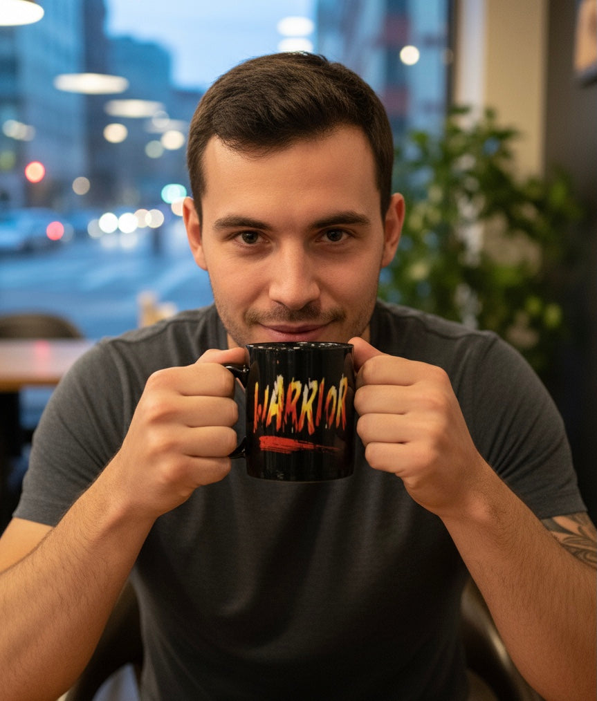 Southwestern Style Black Ceramic mug