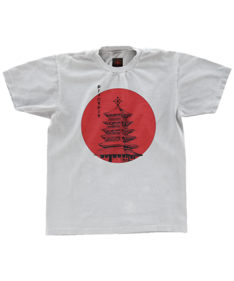 Disorder Skateboards 'Temple' Tee - White-1