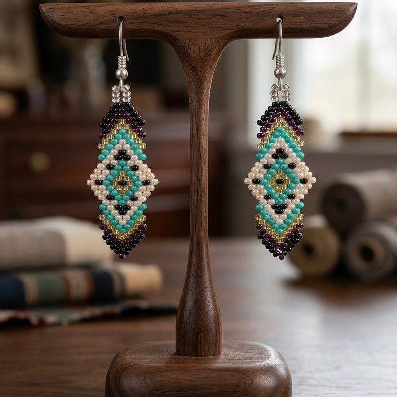 Soul Feather Earrings turquoise-3