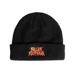 Fallen 'Distortion' Beanie - Black/Orange-1