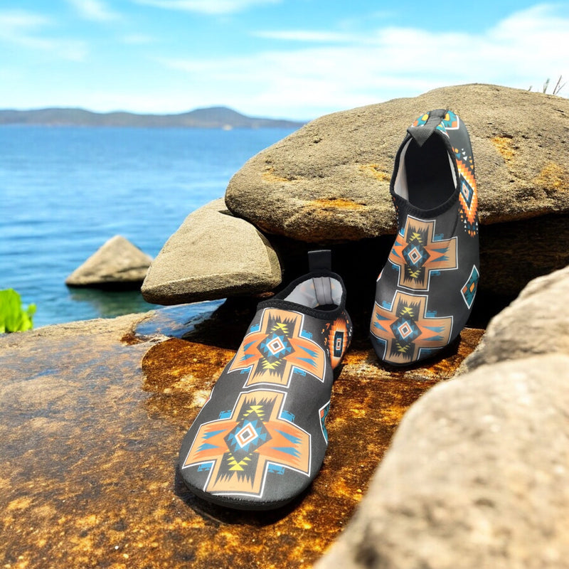 Obsidian Wave Aqua Flats-1