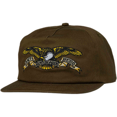 Antihero 'Basic Eagle' 5-Panel Snapback Cap - Brown-1
