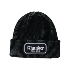 Thunder 'Script Patch' Beanie - Grey/Black/White-1