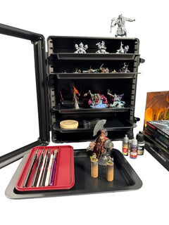 EVORETRO Miniatures Display Case with 5 Magnetic Trays-23