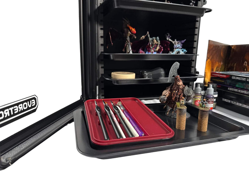 EVORETRO Miniatures Display Case with 5 Magnetic Trays-4