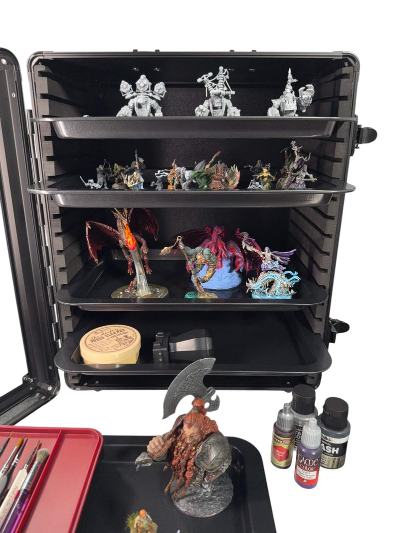 EVORETRO Miniatures Display Case with 5 Magnetic Trays-3