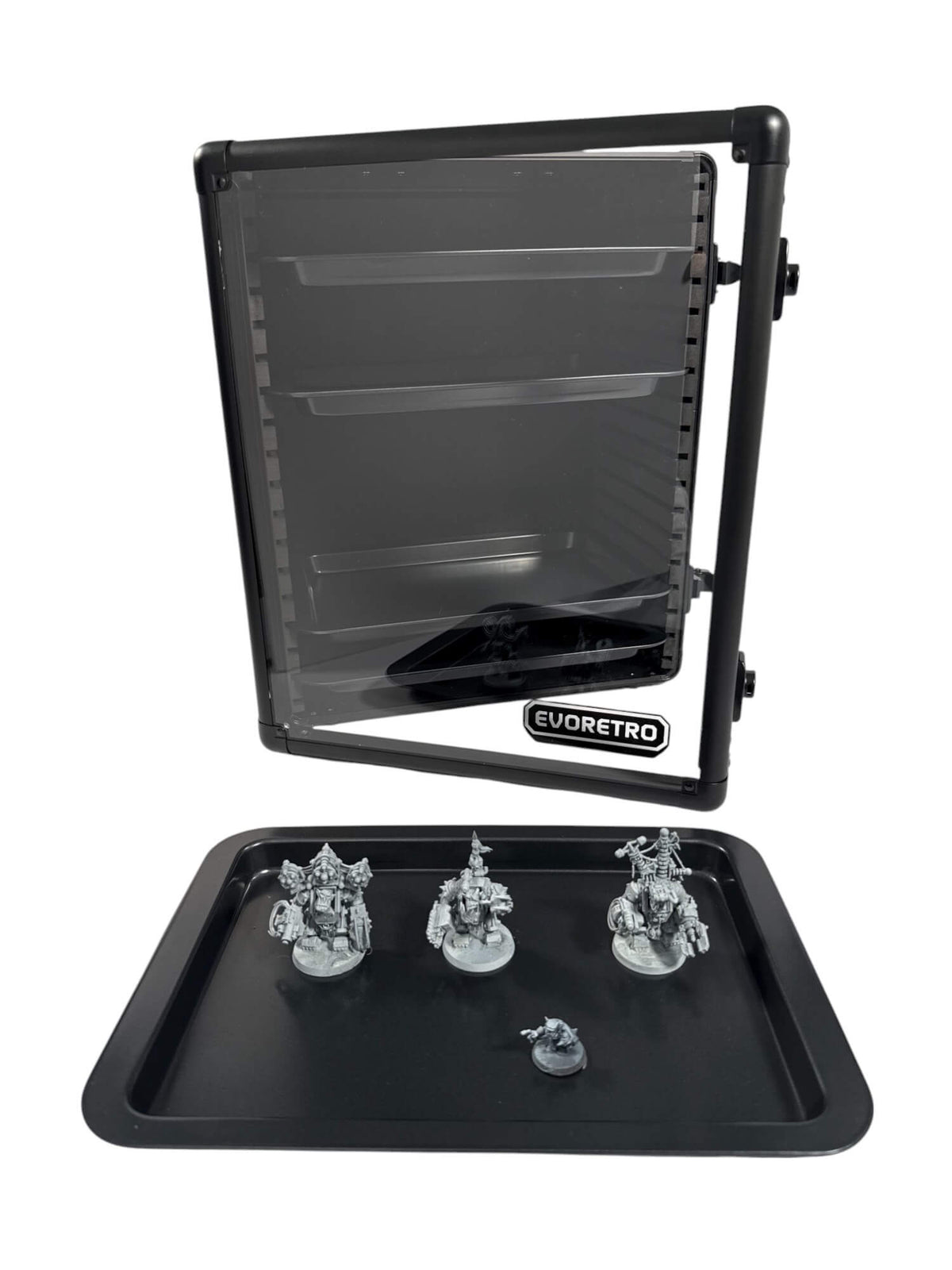 EVORETRO Miniatures Display Case with 5 Magnetic Trays-10