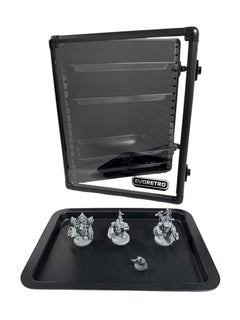 EVORETRO Miniatures Display Case with 5 Magnetic Trays-10