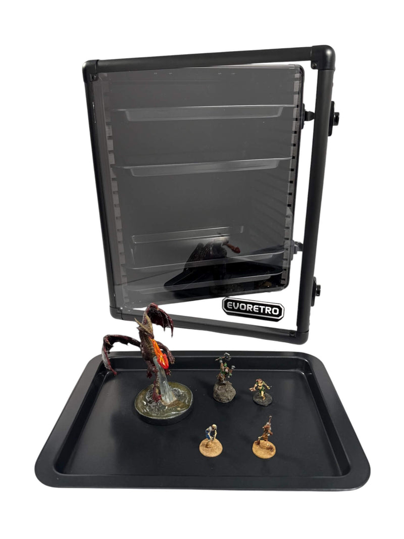 EVORETRO Miniatures Display Case with 5 Magnetic Trays-9