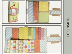 CrafTreat Scrapbook Blanks - Flag Folio - Black & Kraft Color-5