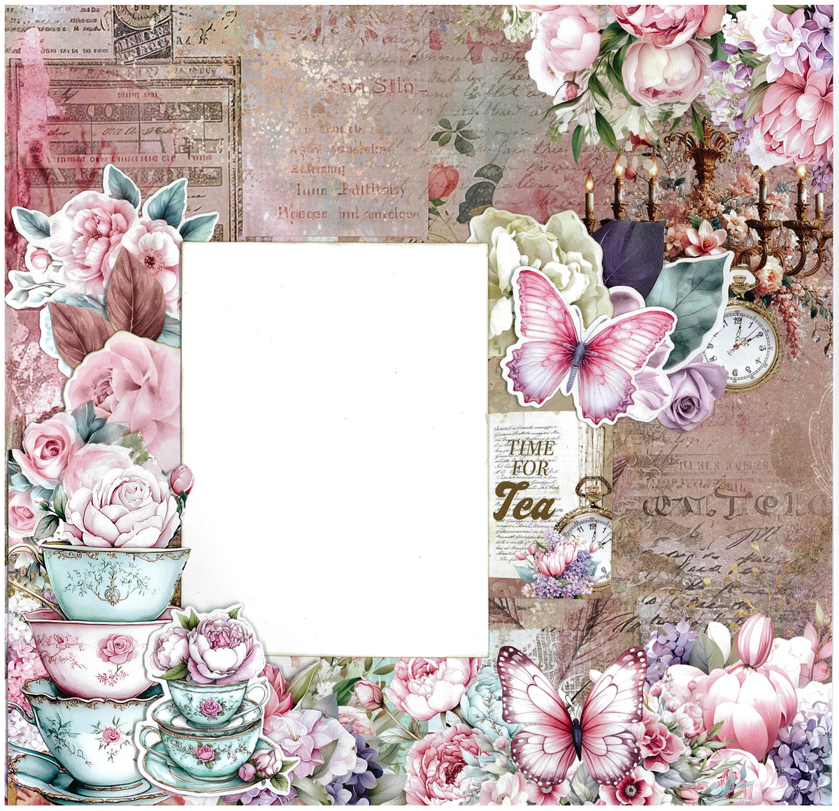 3Quarter Designs Positivi-Tea 12x12 Design Paper & Diecuts Set-11