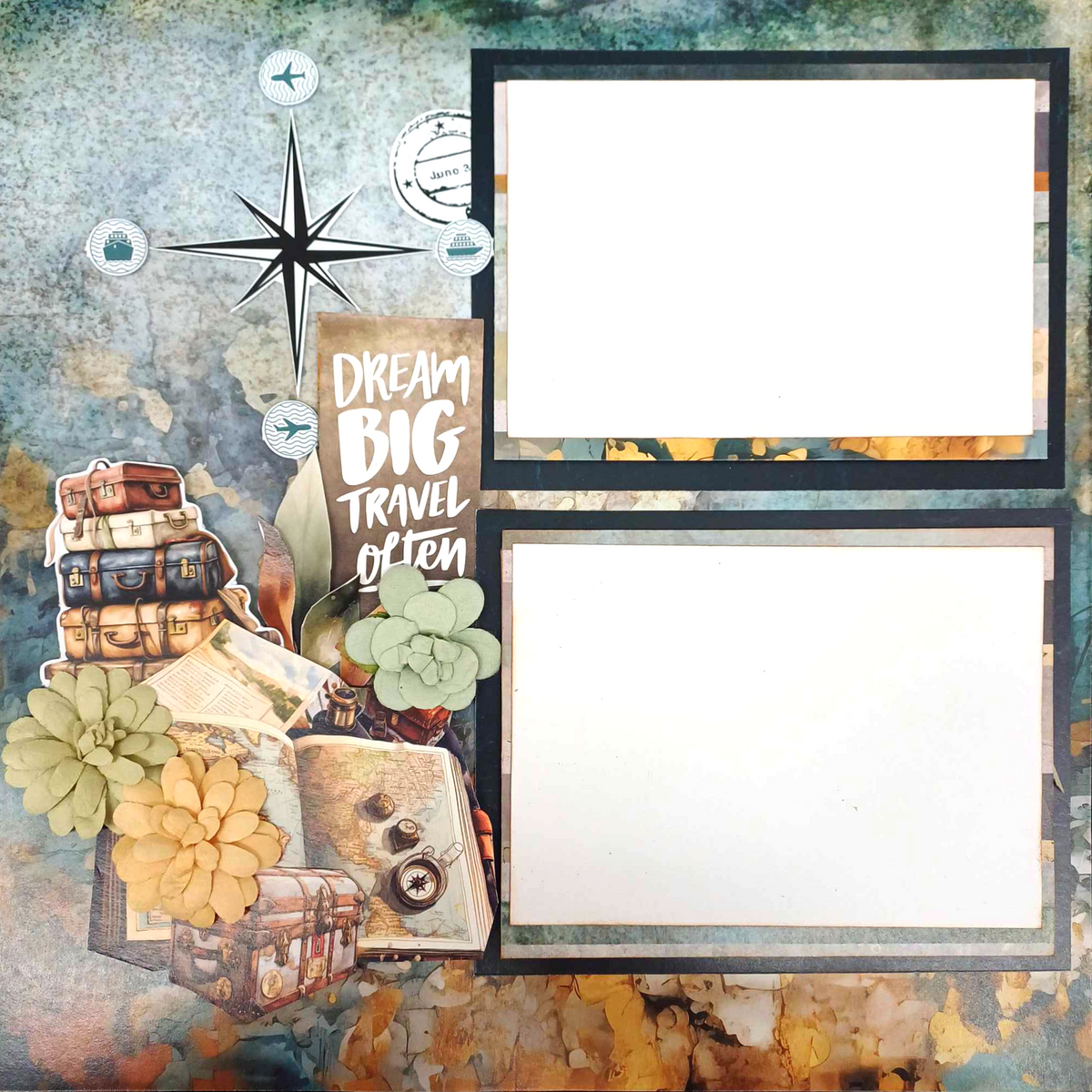 3Quarter Designs Adventures Return 12x12 Design Paper & Diecuts Set-11