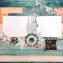 Colección de álbumes de recortes Maritime Tides de 12x12 de 3Quarter Designs-11