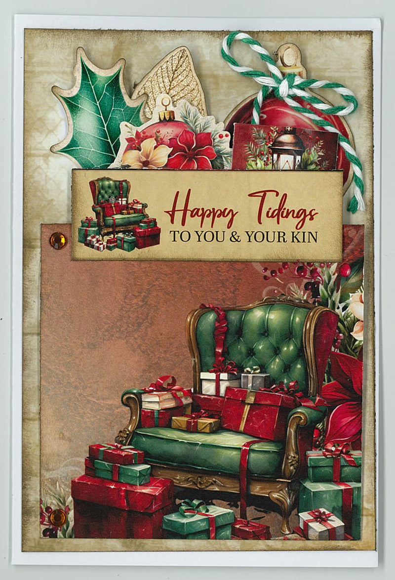 3Quarter Designs Holly Jolly 6x4 Card Pack-10
