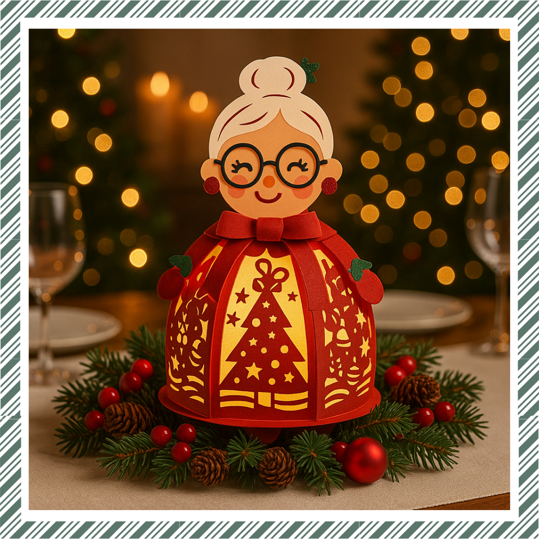Lanterne en papier DIY CrafTreat - Madame Noël-4