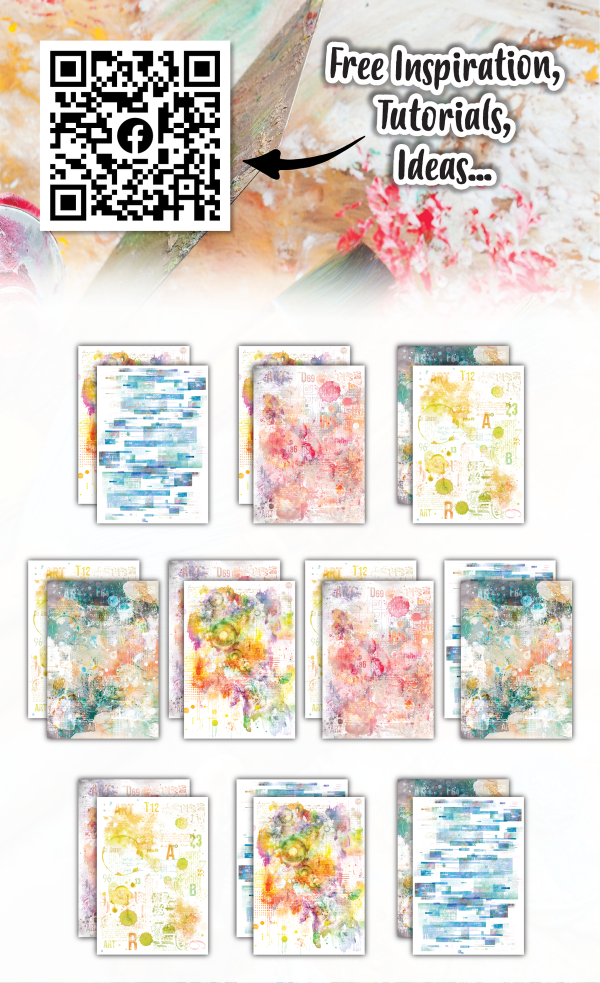 AALL and Create - Papel de diseño A6 - Citrus Rainbow-2