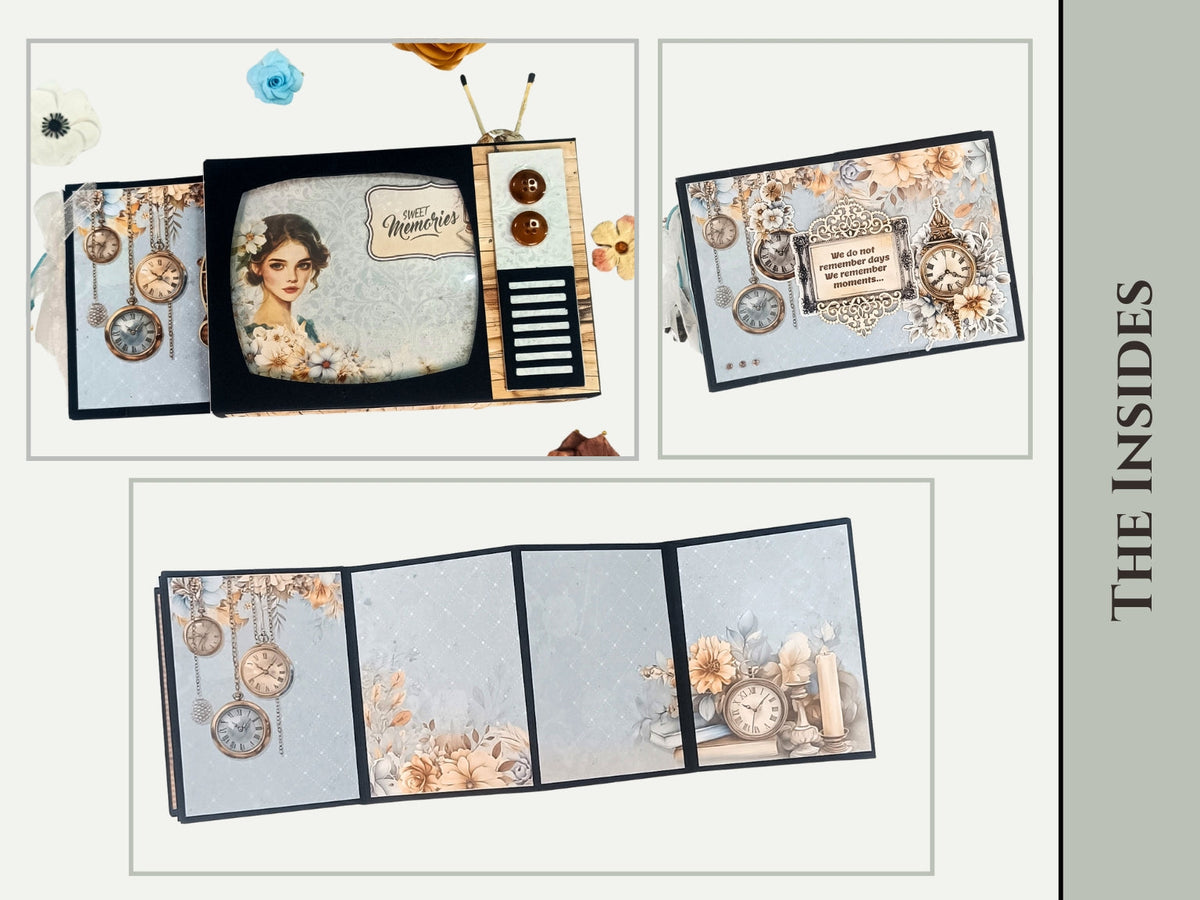 CrafTreat TV Pop Up Mini Album - Black-5