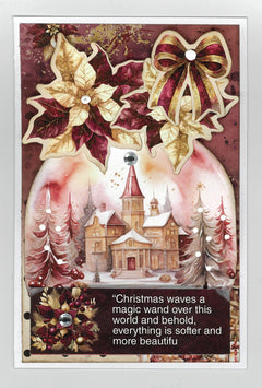 3Quarter Designs Sugarplum Wreath  6x4 Card Pack-10