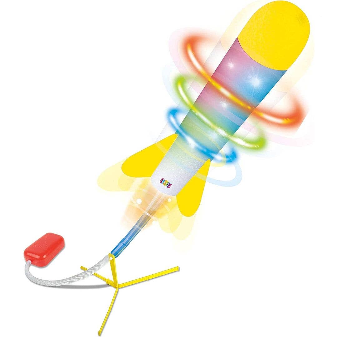 Play22 - Toy Jump Rocket Launcher Set with LED Lights - Ages 5+-6