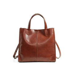 Genuine Leather High-End Womens Stylish And Versatile Handbag-4