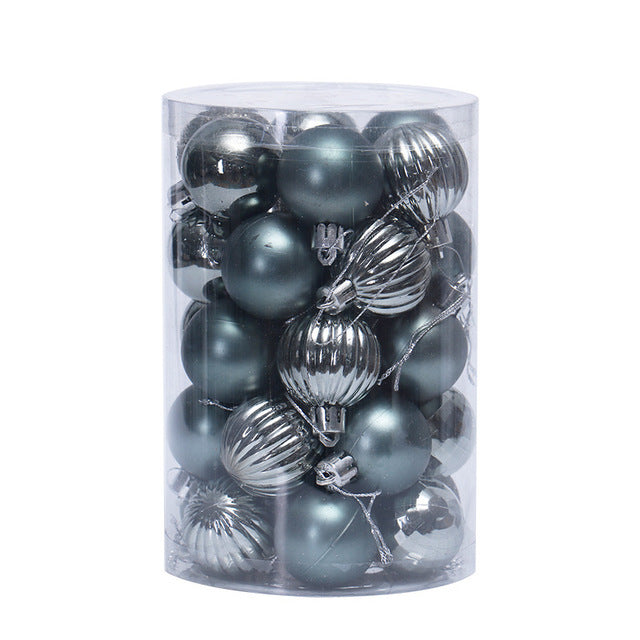 34 Christmas Ball Set 4cm Christmas Ornaments-11