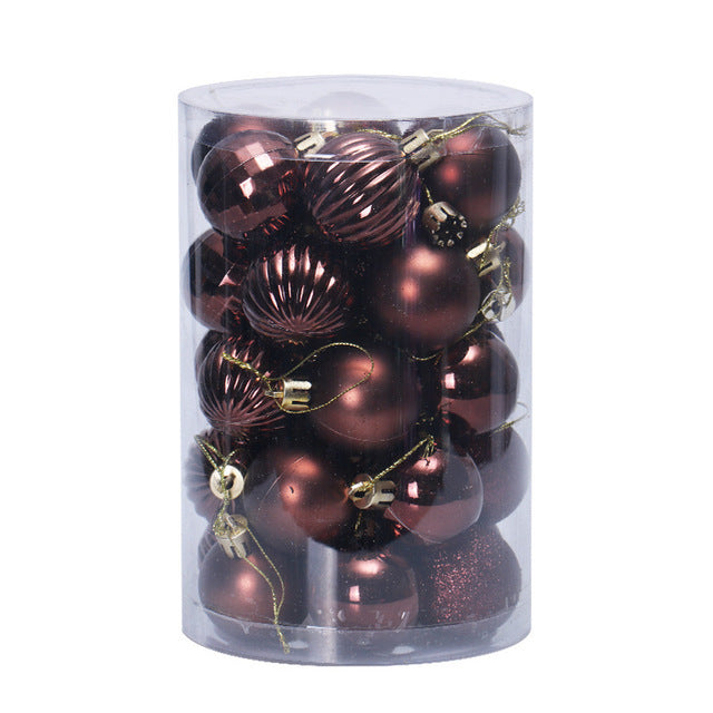 34 Christmas Ball Set 4cm Christmas Ornaments-8