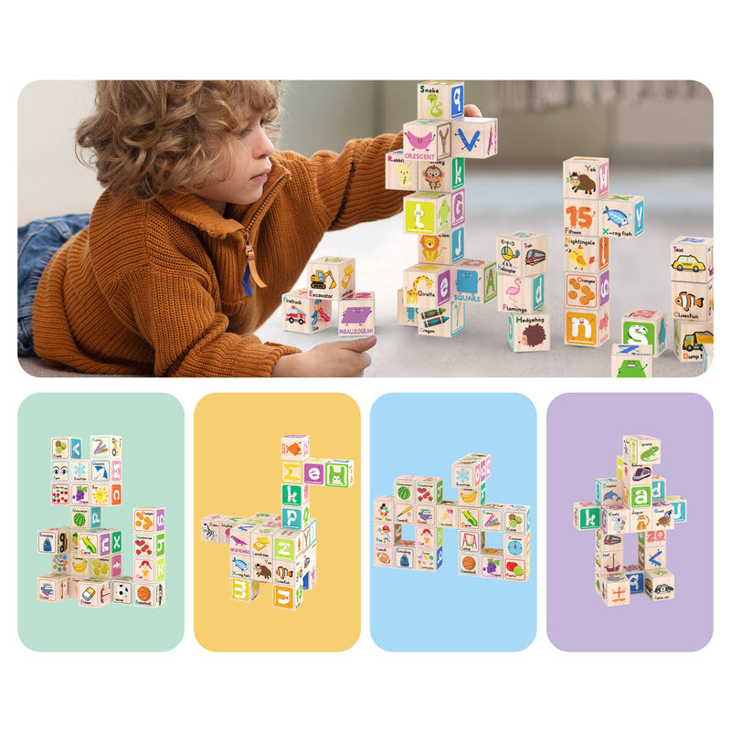 PicassoTiles 36pc 1" Magnetic Cubes Set - Ages 3+-6