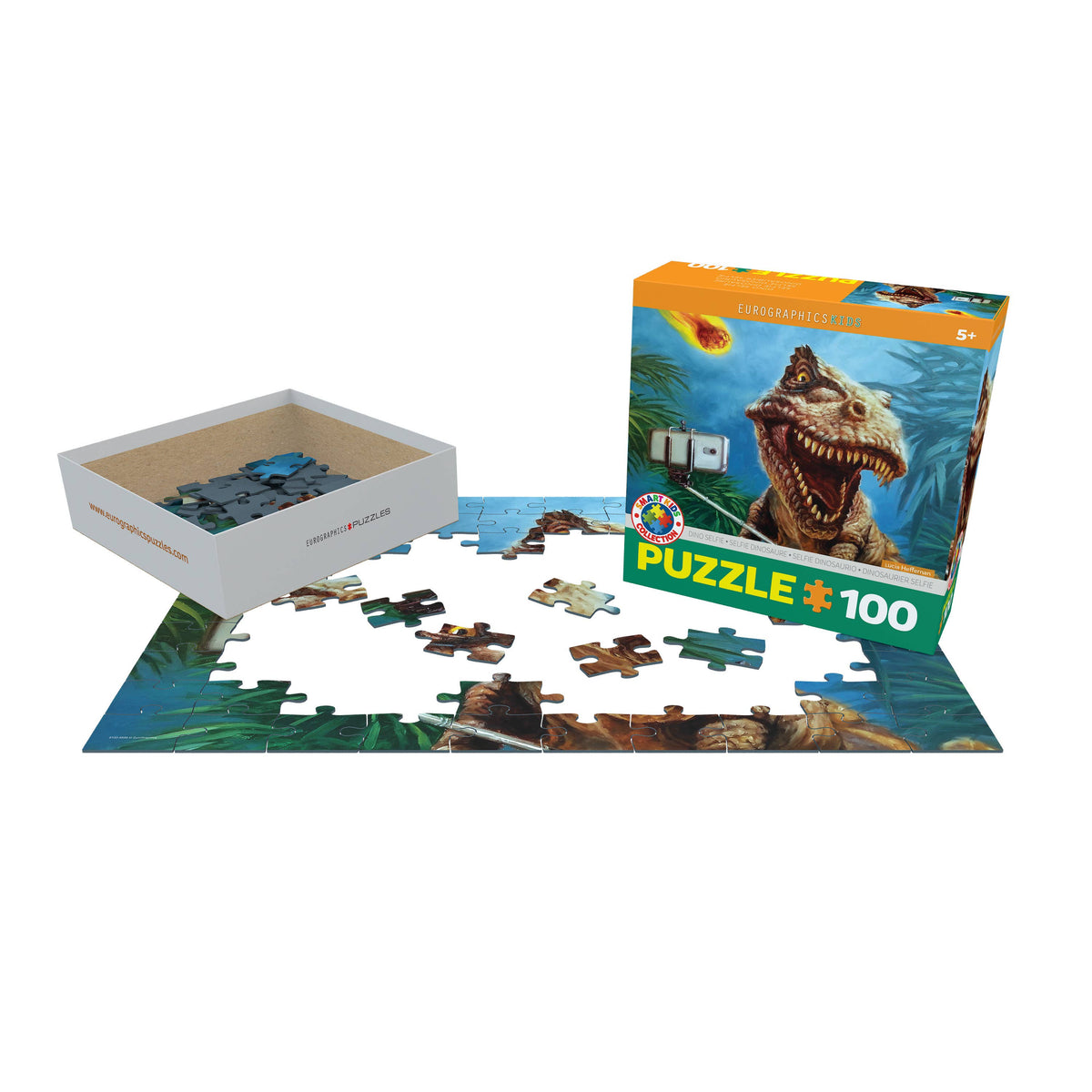 Eurographics Dino Selfie 100-Piece Puzzle - Ages 5+-3