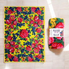 Yellow Kookum Fleece Blanket-1