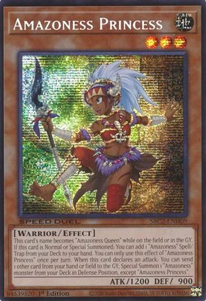 Amazoness Princess (PSR) (SBC2-ENH09) - Speed Duel: Battle City Finals 1st Edition-1