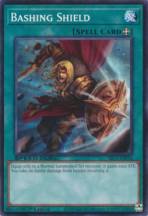 Bashing Shield (SBC2-ENF16) - Speed Duel: Battle City Finals 1st Edition-1
