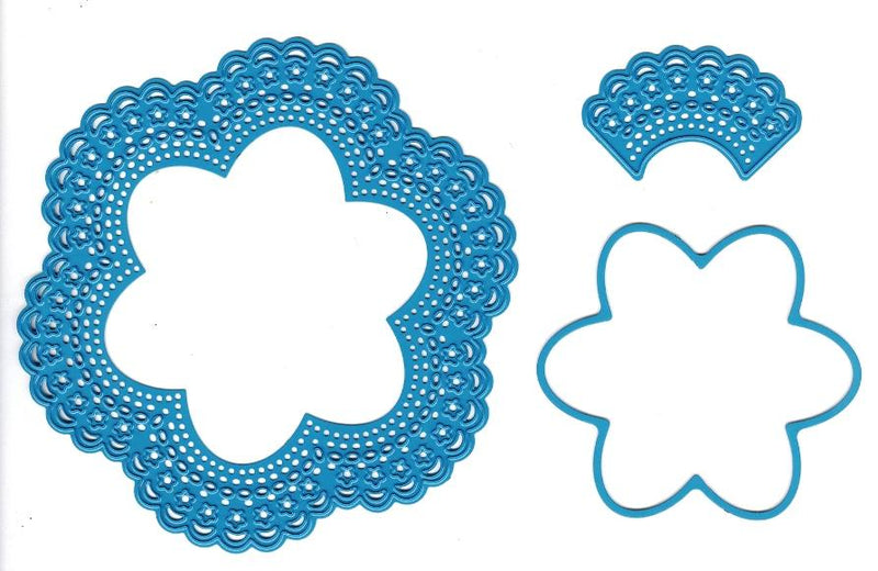 Cutting and Embossing Die - 6-point flower doily-1