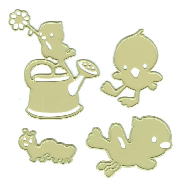 Joy! Crafts Cutting & Embossing Die -  (4pcs) Spring Birds-1