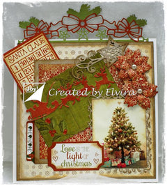 Joy! Crafts Cutting stencil - Bowborder Christmas-3