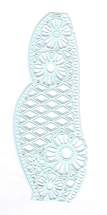 Joy Crafts Cut & Emboss Die - Edge With Carving & Flowers-2
