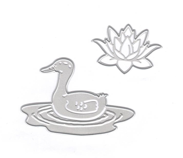 Joy Crafts Cut/Emboss/Deboss Die - Duck & Waterlily-2