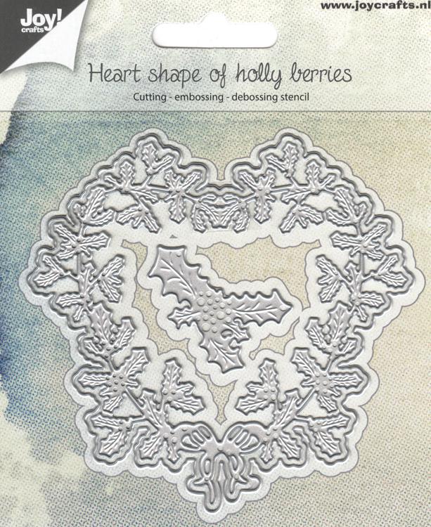 Joy! Crafts Die -Heart Shape of Holly Berries-1