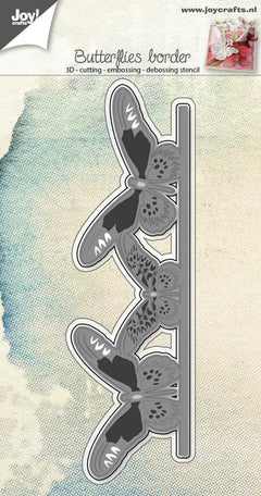 Joy Crafts - Cut-Emboss-Deboss Die 3D - Butterfly Border-1