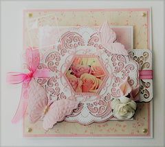 Joy Crafts - Cut & Emboss Die - Ornament With Carving & Flowers-3