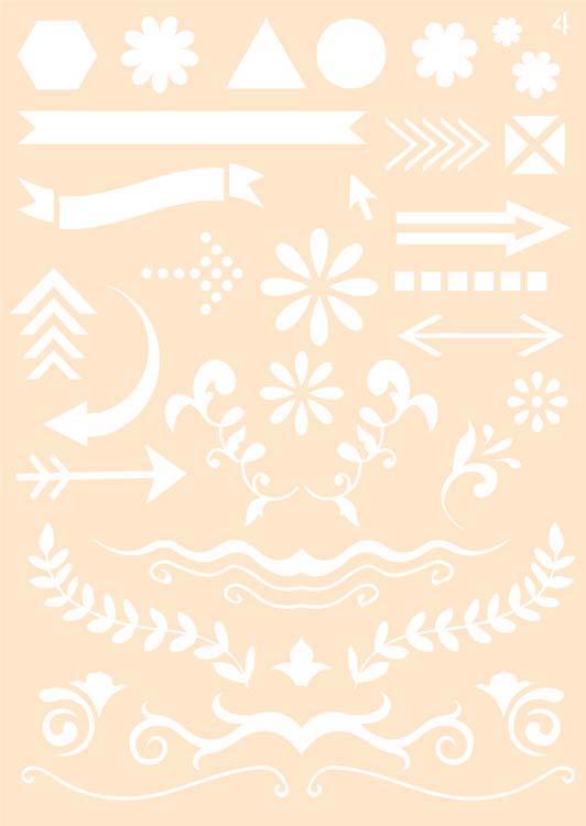 Joy! Craft Mask - Journaling Stencil #4-1