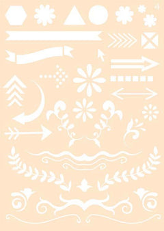 Joy! Craft Mask - Journaling Stencil #4-1