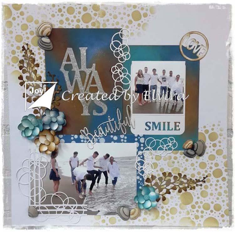 Joy! Crafts Die - Flowers with foldline-3