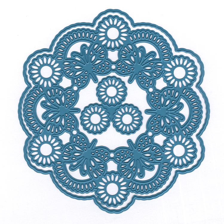 Joy! Craft Die - Circle Butterfly & Flowers-1