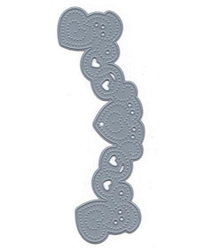 Joy! Crafts Embroidery, Cutting and Embossing Die - Border arch with hearts-1