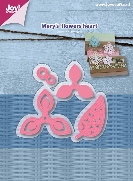 Joy! Crafts Die - Mery's Flowers heart  (4)-1