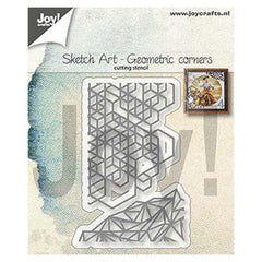 Joy! Crafts Die - Sketch Art Geometric Corners-1
