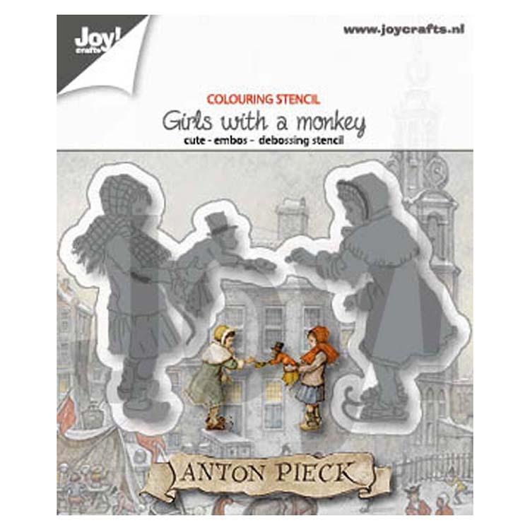 Joy! Craft Die - Anton Pieck Girl with a Monkey-1