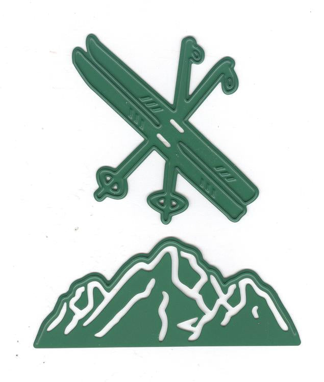 Joy Crafts Die Cutting Embossing and Debossing - (2pc) skies / mountain landscape-1